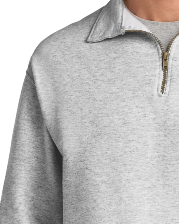 Closeup of a 4528 Jerzees Super Sweats 50/50 Quarter-Zip Pullover